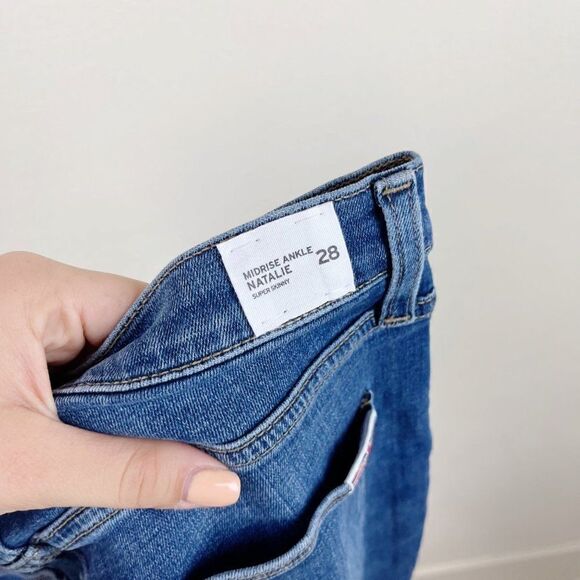 Hudson Mid Rise Ankle Skinny Natalie Jeans Blue Size 28 - Picture 8 of 10